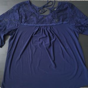 Donated* Navy Blue Lux II Blouse